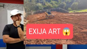 VOCÊ EXIJE A.R.T. NO CORTE/ATERRO DO SEU TERRENO? (TERRAPLENAGEM).
